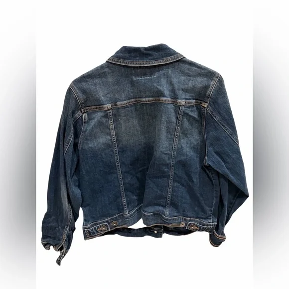Torrid Denim Trucker Jacket Blue Stretch Dark Wash Women’s Size 2X - Picture 2 of 3